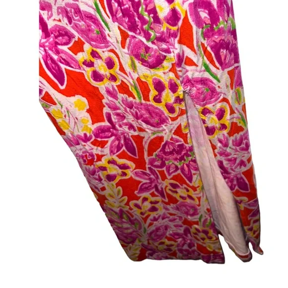 Ralph Lauren Floral Print Full-Length Maxi Dress Size Large - Picture 5 of 6